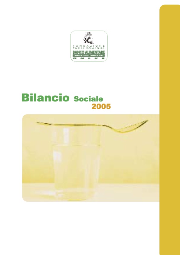 Copertina Bilancio Sociale Emilia Romagna 2005